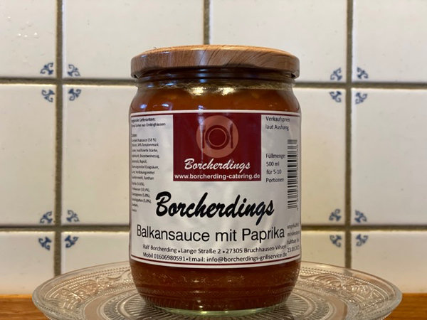 Borcherdings Balkansauce mit Paprika